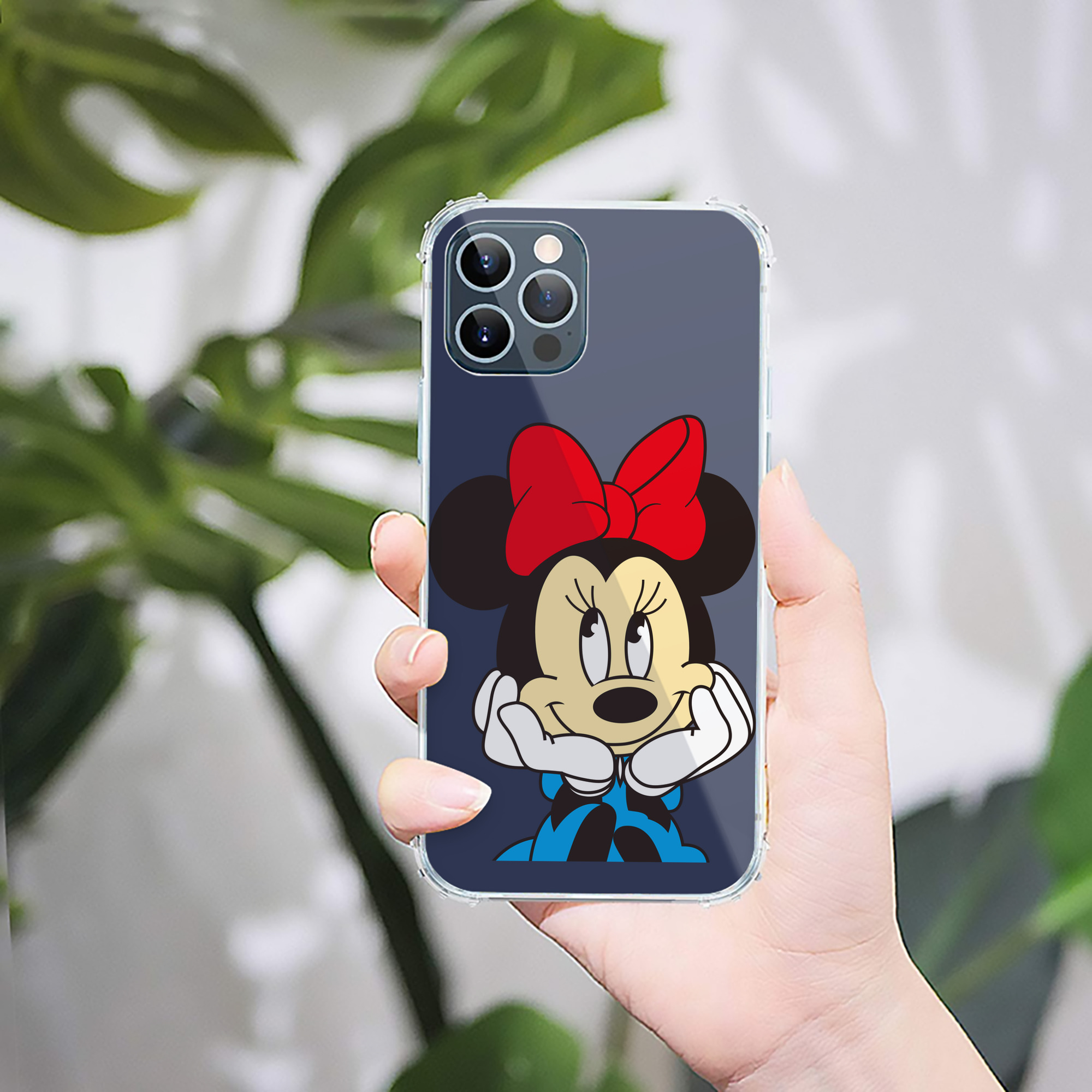 （画像用） ミッキーマウス Mickey Mouse 【iPhone 12シリーズ対応】透明スマホケース（クリアソフトケース）